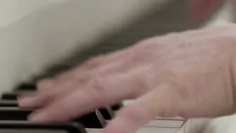 Piano teacher sucks a student big cock