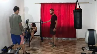 Lucky men managed to have sex with the new cunt with mouth at the gym
