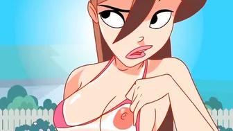 Goddess girls gets a suntan - The Sensual Home Animation Animated
