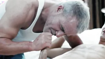 Muscle gay anal fucks young dude