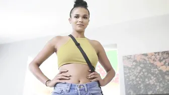 Slim Dadcrush - Stepdad Rams his Adorable Ebony Daughter Head