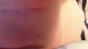 massaging my leaky pussy with a toothbrush