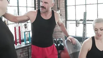 Hot Blonde Squirter Unloads Her Juice On Her Cucked Husband After Choking On A Big Fat Cock