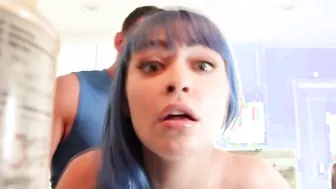 Busty TS caught husband fucking stepsis