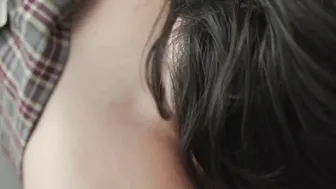 Asian college girl gets her sweet pussy pounded hard in rough sex lesson