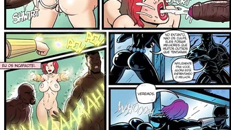 Ginger Widow Mission into Wakanda - Perky Ginger Faces Ebony Gifted Africans