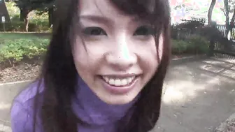 Japanese BITCH SPREADS LEGS ON THE SOFA AS A GIGANTIC PENIS DRILLS HER TWAT