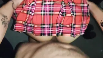 This huge ass Colombian ran away from school to gotten her snatch fuck by a biggest dick