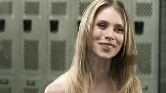 Sizzling Blonde Bombshell Anya Olsen Squeezes Her Tits and Ass for Massive African Cock at Sensual Gym Encounterassistant