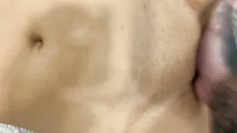 Lady in glasses teases her eager fans