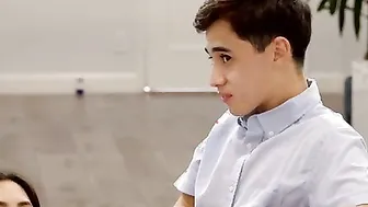 Spanish exchange college girl Juan Loco is dig his year inside America as he fucks his