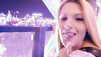 Vulgar coeds Hope Harper and Joseline Kelly got clothed up for a night at Oktoberfest with Chad White. When the