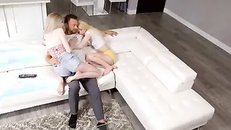 Adopted porn video – Brad Newman wakes up to his step daughter Lexi Lore and his adopted daughter Kenzie Reeves
