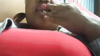 Ebony solo masturbation amateur