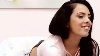 Katrina Moreno watches her bf Lutro work but this passionate Hispanic Goddess cant contain her