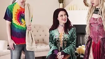 Eye porn video – Jessica Ryan is reading spells from her book of the eye when her step aunt Alex Jett asks her about