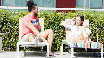 Lilly Halls illicit tryst with her neighbor, James, ends in a wild fuck session