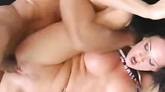 Pretty whore getting her snatch pounded deep throat inside hardcore sex