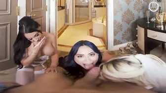 Kit Mercers Wedding Bliss Turns Sensual As Bridesmaids Eve Marlowe And Gianna Grey Celebrate One Last Time Together