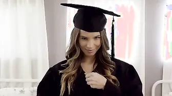 Without porn video – Jillian Janson tries on her graduation gown without any bra or lingerie beneath. This sexual women is ready to flash