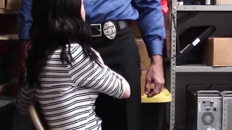 Scared tied teen thief fucked roughly