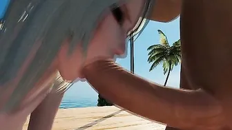 Hot 3D Teen Babe Takes Cumshots