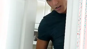 Lacey Channing and her bf Jason are gets it on when Laceys stepbrother Justin Hunt walks inside on them. Hes
