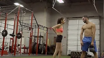 Bigtit Bae Olivia Nova is always happy to go to the gym when she knows shell keep her tight figure