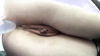 My Cunt Leaks when I Plowed myself inside the Booty
