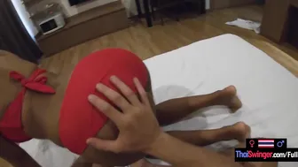 Amateur teenagers lovers with long booty Thai GF having fun