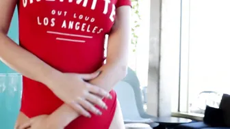 Petite big ass European teen posed naked