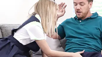 Two Dicks porn video – Tiny Blonde Facials