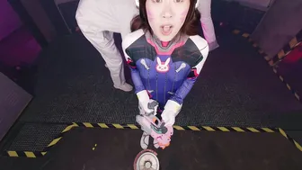 VR Conk D.VA sucking cock for big buff - Kimmy Kimm Overwatch cosplay VR Porn