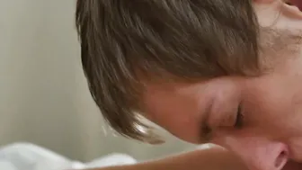 Skinny young man bare fucked by his big dicked lover boy