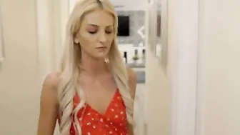 Blonde Hot Tallie Lorain is on the phone with her BF and feeling a little bit Hot and bothered as
