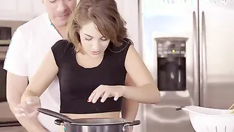 KimmyGranger's Cooking Dinner For Her Man Leads To A Passionate Love Making Session