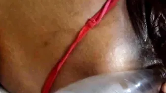 Black mommy gets fucked dirty asshole with a bottle