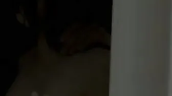 Enjoy a voyeuristic perspective through a glass door as couple Jenna J Ross and Marco Rivera steal a few passionate