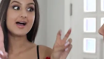 Horny eastern babe Lulu Chu loves babysitting for Codey Steele and Eliza Ibarra because both of them are secretly having