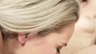 Blonde lesbians Katy Rose and sexy Nikki Dream lesbian sex