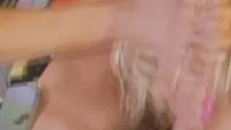 Hot blonde DP fucked in vintage group session