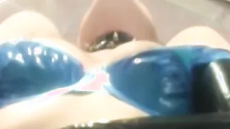 Anastasia Pierce anally played with vintage latex fingers