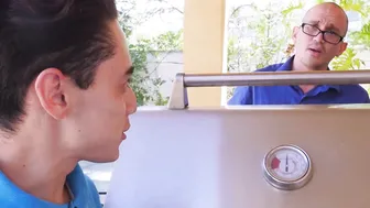 Redhead Monique Alexander shares cock with stepdaughter