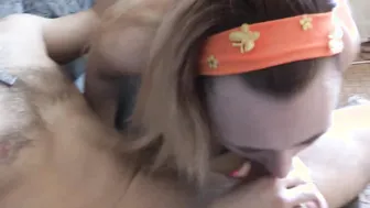 Teeny loves the taste of cum