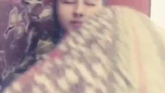 Women friend showing her breasts on sex tape call