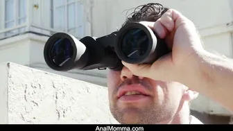 Synthia Fixx Catches bf Jerking off to Next Door and Lets him Anal Nailed her to