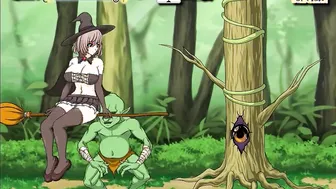 Witch sluts Anime Game Gameplay . Adorable Women having Sex with Guys into Forest