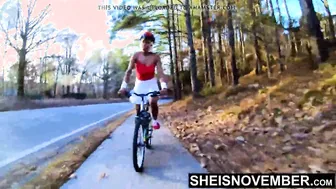 4k Msnovember Juicy Ass Prone Fucked  Rides Bike Upskirt