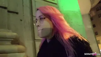 GERMAN SCOUT - KINKY PINK HAIR HISPANIC SLUTS LILIAN GOT EYE ROLLING