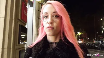 GERMAN SCOUT - KINKY PINK HAIR HISPANIC SLUTS LILIAN GOT EYE ROLLING